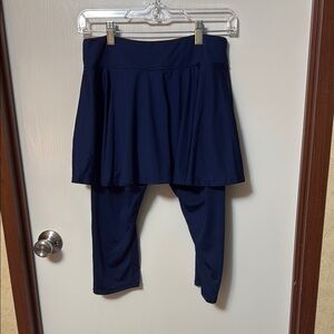 Navy Skirted Leggings